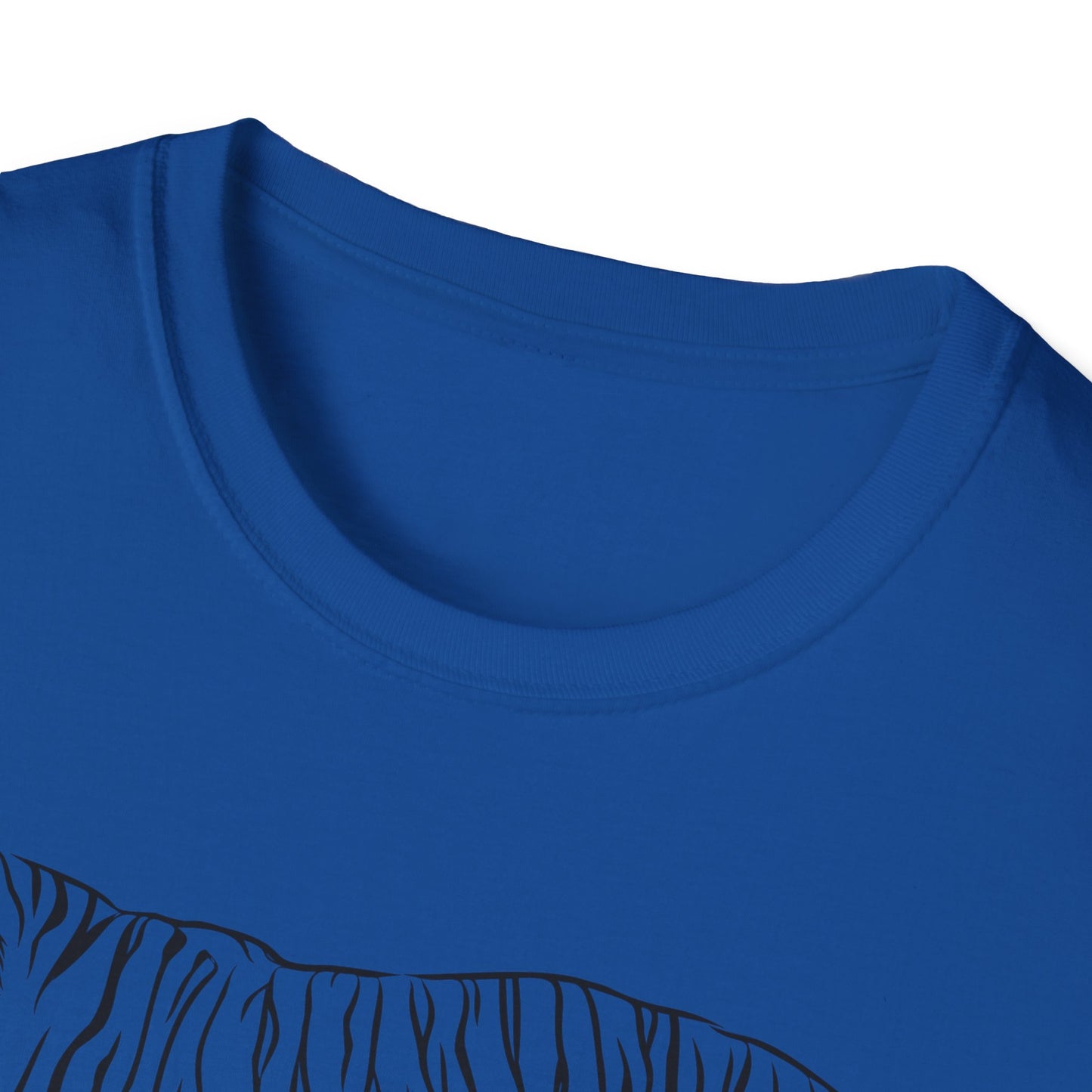 Elegant White Tiger Graphic Tee - Unisex Softstyle T-Shirt, Animal Lover Gift, Nature Inspired Apparel, Stylish Casual Wear, Birthday Gift