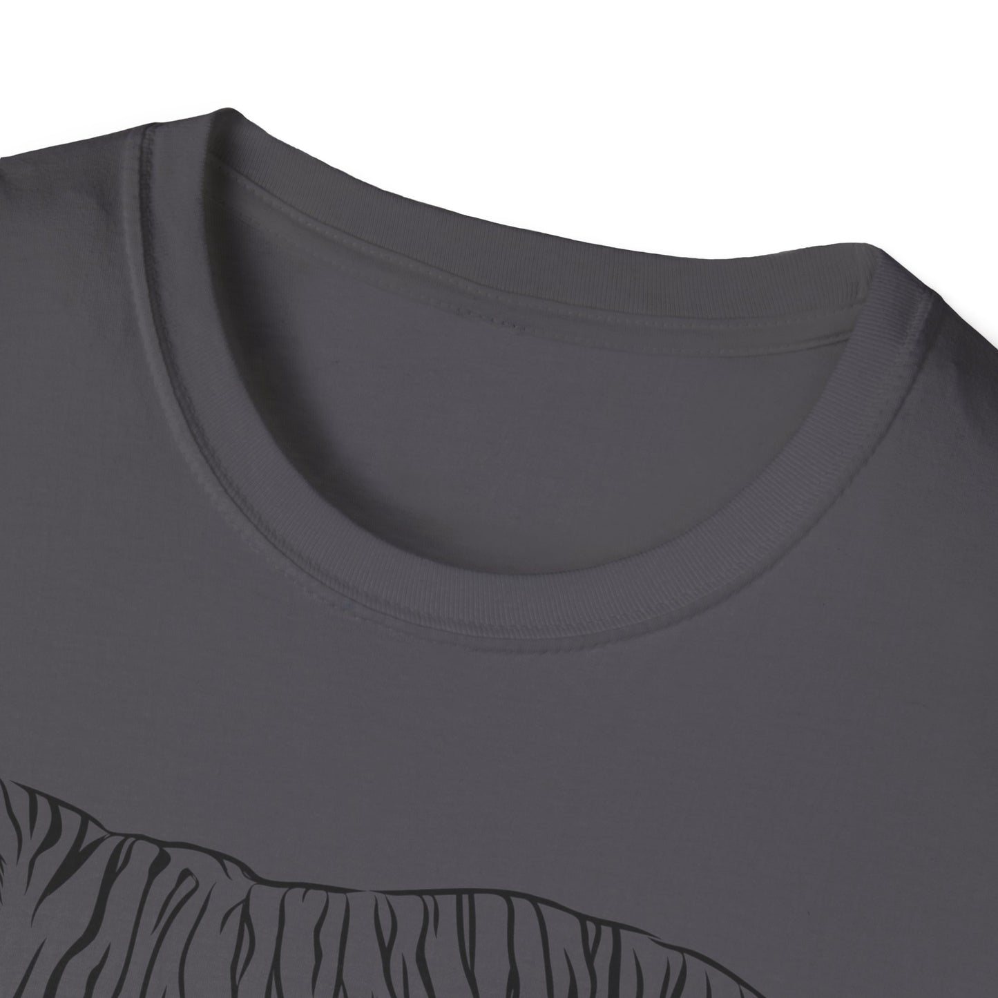 Elegant White Tiger Graphic Tee - Unisex Softstyle T-Shirt, Animal Lover Gift, Nature Inspired Apparel, Stylish Casual Wear, Birthday Gift