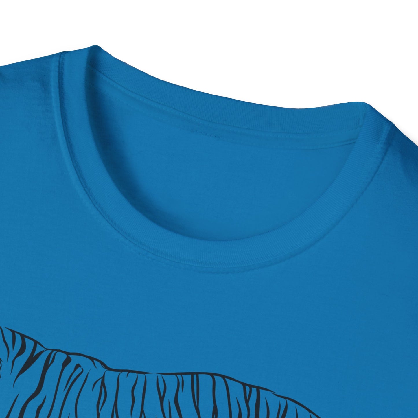 Elegant White Tiger Graphic Tee - Unisex Softstyle T-Shirt, Animal Lover Gift, Nature Inspired Apparel, Stylish Casual Wear, Birthday Gift
