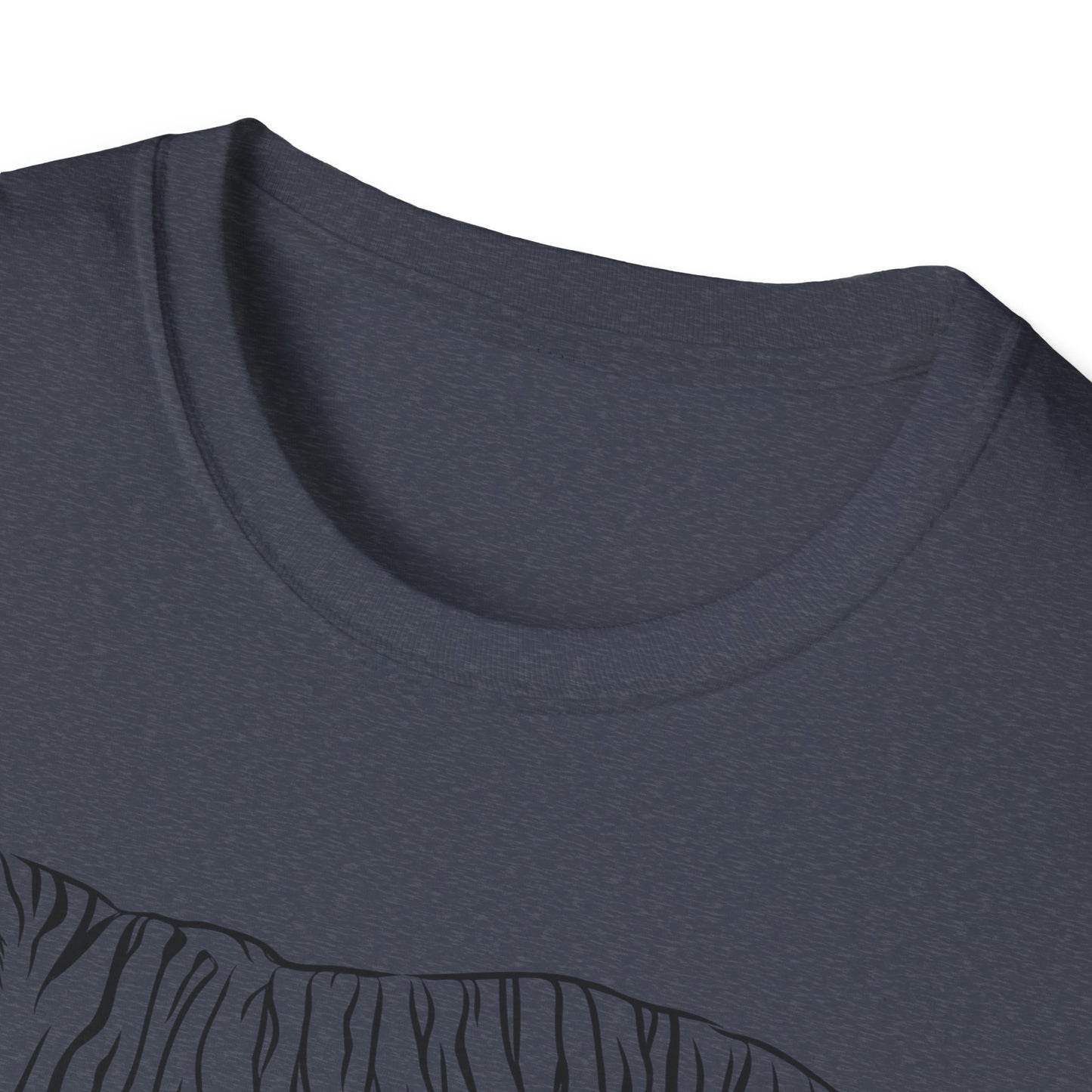Elegant White Tiger Graphic Tee - Unisex Softstyle T-Shirt, Animal Lover Gift, Nature Inspired Apparel, Stylish Casual Wear, Birthday Gift