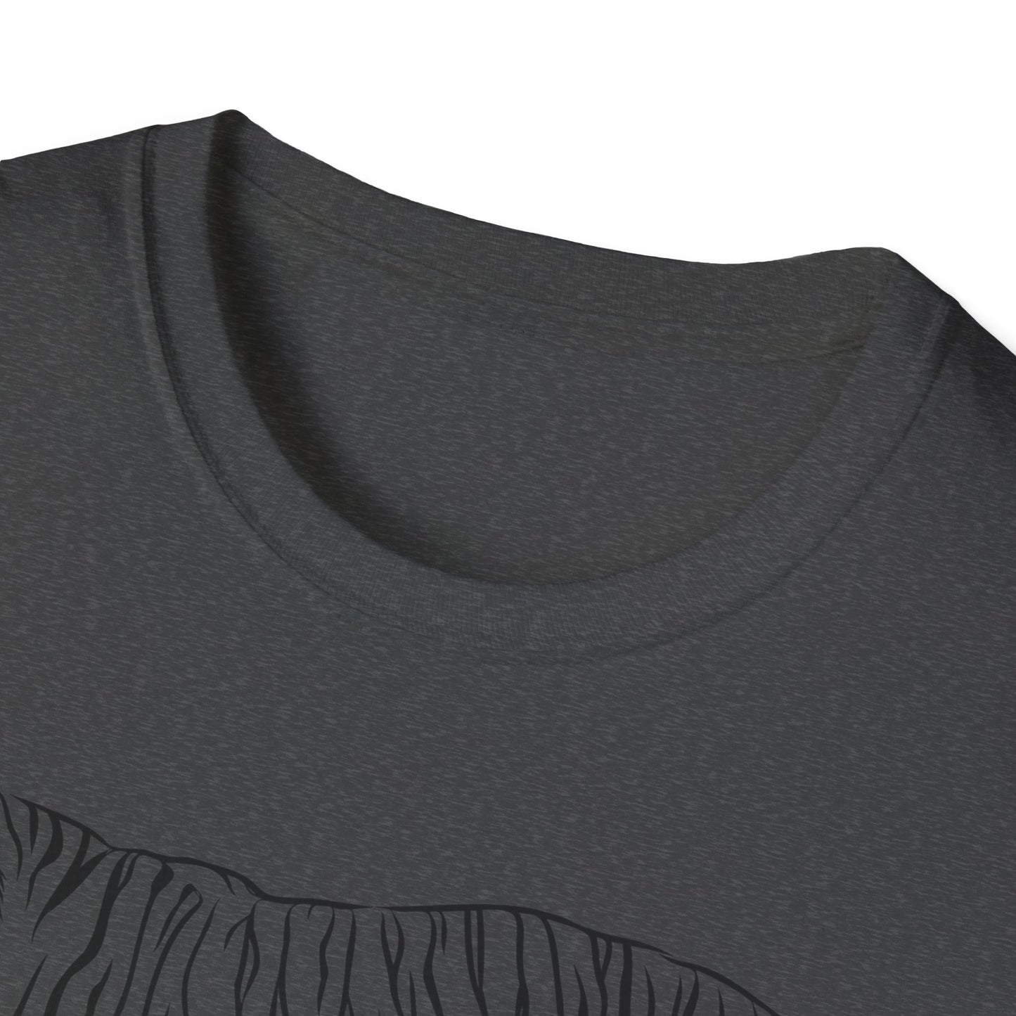 Elegant White Tiger Graphic Tee - Unisex Softstyle T-Shirt, Animal Lover Gift, Nature Inspired Apparel, Stylish Casual Wear, Birthday Gift