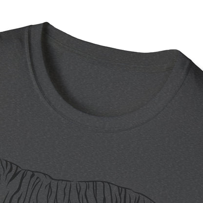 Elegant White Tiger Graphic Tee - Unisex Softstyle T-Shirt, Animal Lover Gift, Nature Inspired Apparel, Stylish Casual Wear, Birthday Gift