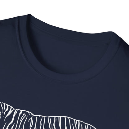 Elegant White Tiger Graphic Tee - Unisex Softstyle T-Shirt, Animal Lover Gift, Nature Inspired Apparel, Stylish Casual Wear, Birthday Gift